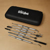 Set of metal dental tools in a ’Naughty Nails’ case from Master Kits Pro Tools Set