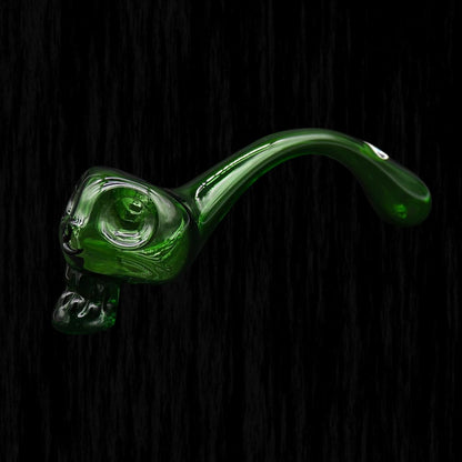 Green skull Gandalf glass pipe for smoking