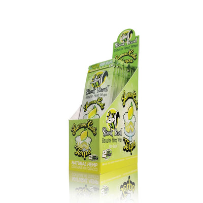 Display box of Skunk Brand lime-flavored Enhanced Hemp Wraps with Terp Enhancements