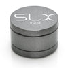 Metallic gray SLX Ceramic Coat Grinder with FDA-approved ceramic coating top view