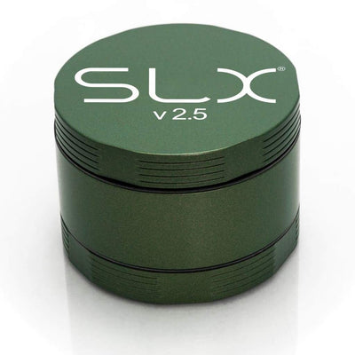 Green SLX v2.5 herb grinder with FDA-approved ceramic coating and durable design