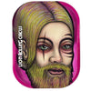 Surreal portrait of a bearded person on Lion Rolling Circus small metal rolling tray