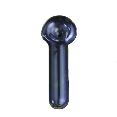 Blue Smokestack Glass Pipe in Spoon Style by Chameleon Glass