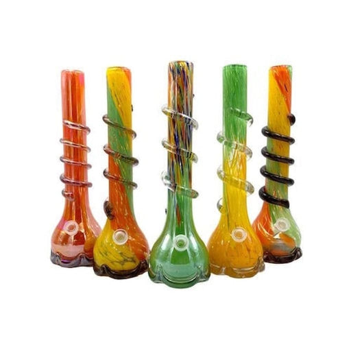Soft Glass Water Pipe - Straight Tube (15) On sale