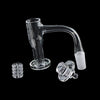 Fully fused diamond knot banger in Glass dab rig with curved neck and accessories kit