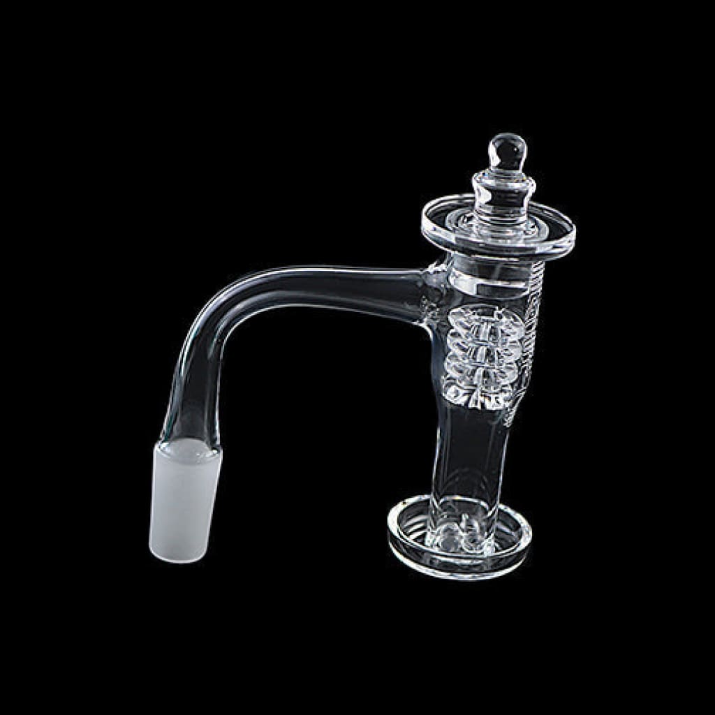 Diamond Knot Banger Kit with Glass Dab Rig, Percolator & Curved Mouthpiece