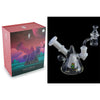 Space King Glass water pipe with cone head percolator and pyramid base design