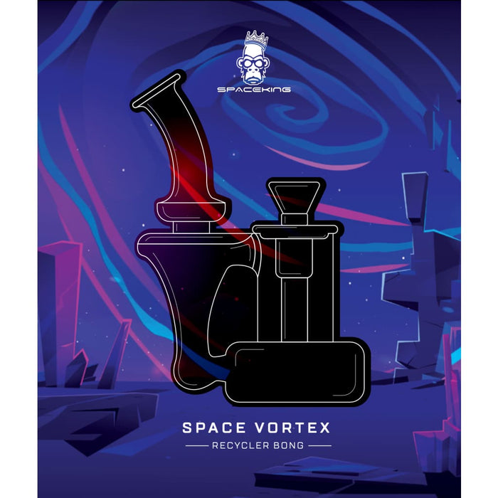 Space King Glass - ’space Vortex’ Recycler Bong On sale