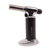 Space King Torch Lighter with Adjustable Flame, black body and silver accents