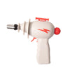 Retro-styled Lightyear ray gun torches with red accents and adjustable flame intensity