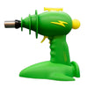 Green and yellow Lightyear ray gun torch with lightning bolt symbol, adjustable flame