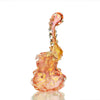 Spiky Bubbler Gold Fume Art Glass On sale