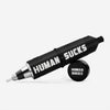 Stinger Electric Nectar Collector - Black pen with ’HUMAN SUCKS’ and matching cap