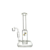 Scientific-grade Dab Rig With Straight Buoy Base, Removable 18-to-14mm Diffuser, Bee Logo