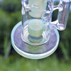 8borosilicate Glass Dab Rig with 14mm Male Quartz Banger and Green Bowl Piece