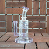 8borosilicate Glass Dab Rig with Percolator and 14mm Male Quartz Banger for Smooth Hits