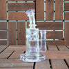 Glass Dab Rig with 14mm Male Quartz Banger and Percolator for Smooth Smoking Experience