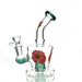 Stylish 7 Flower Sticker Water Pipe With 14mm Male Bowl
