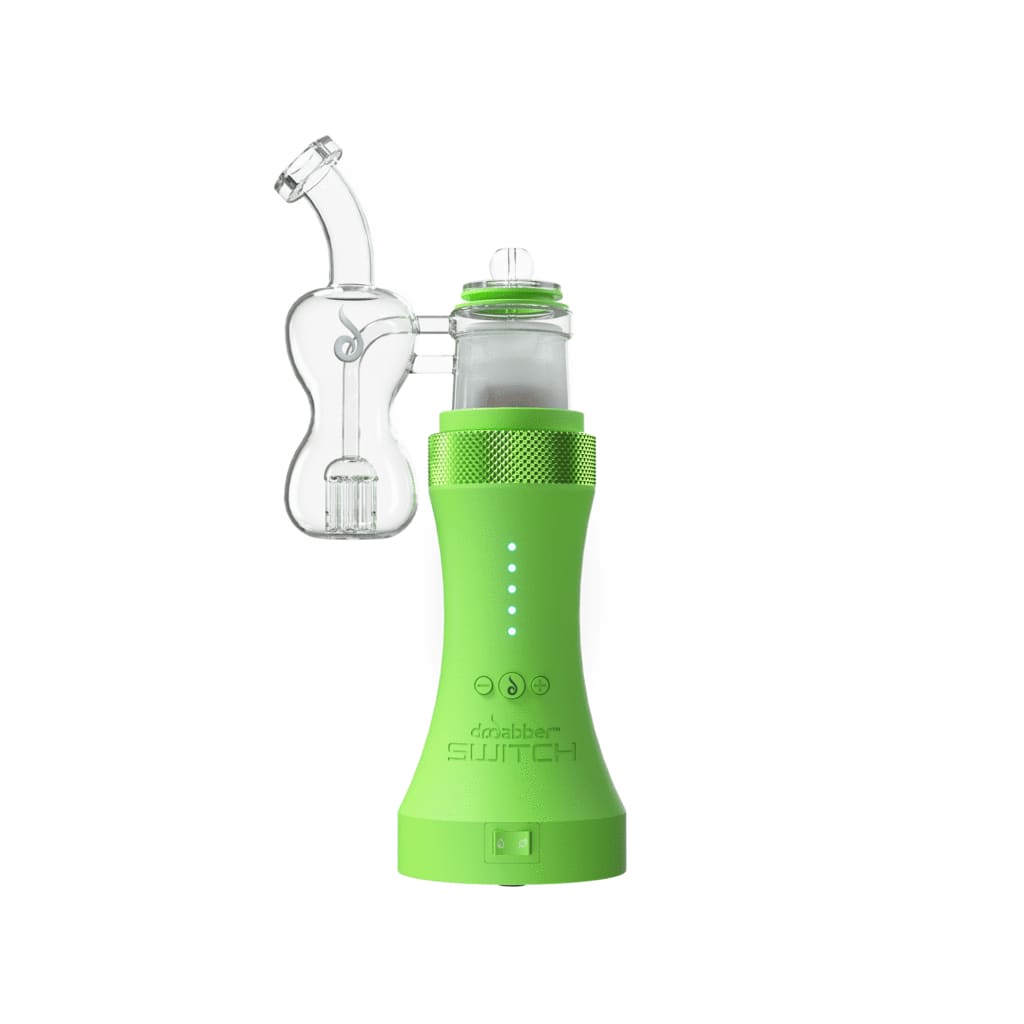 Slime Green Edition Dr. Dabber Switch with pass-through charging and glass attachment