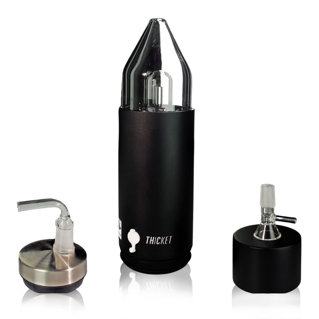 Black Thicket water pipe with glass percolator and vaporizer