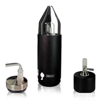 Black Thicket water pipe with glass percolator and vaporizer