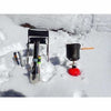 Portable Camping Stove And Cookware Set In Snow, Ideal For Urban Travelers Using Stainless Steel