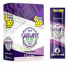 Twisted Hemp Wraps in Grape Burst flavor, nicotine-free, slow-burning packaging display