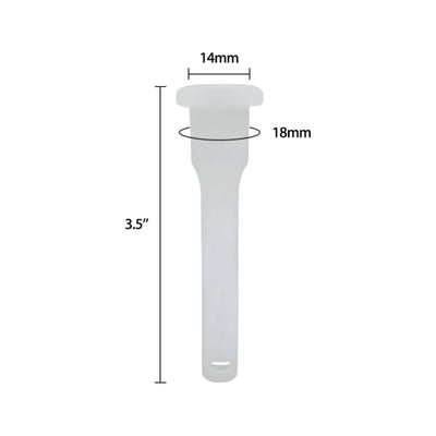 Universal downstem for Waxmaid 4-in-1 water pipe, 14mm-18mm translucent