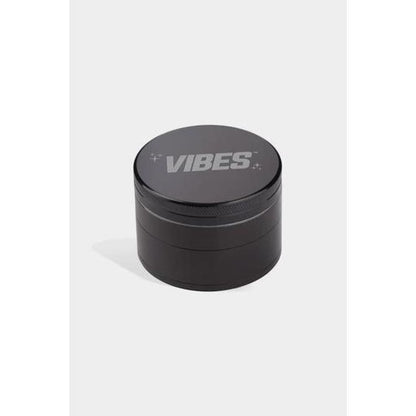Black metal vibes x aerospaced 4-piece grinder with anodized finish and ‘VIBES’ lid
