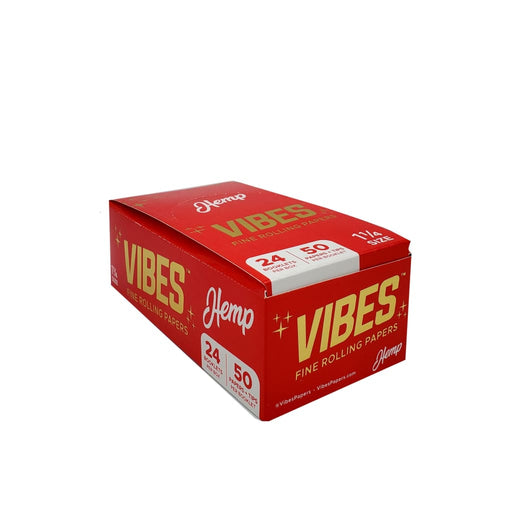 Vibes Hemp Rolling Paper W/tips - 1 1/4 Size On sale