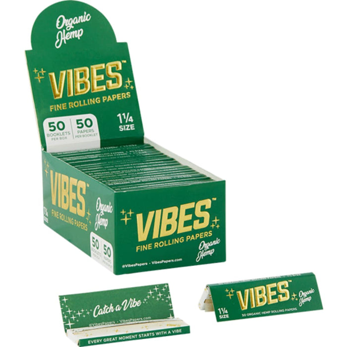 Vibes Organic Hemp 1 1/4 Rolling Papers On sale