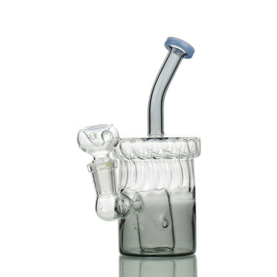 Color tube base water pipe with 14mm male bowl and curved stem for smooth hits