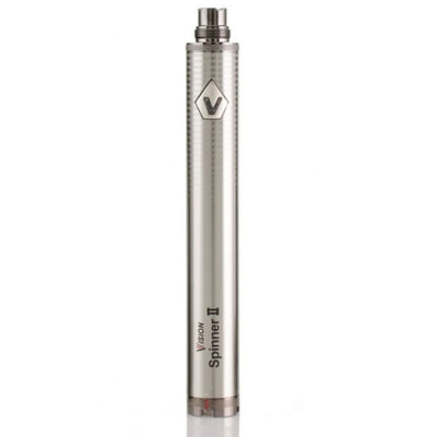 Silver Vision Spinner II 1650mAh vape pen with sleek design