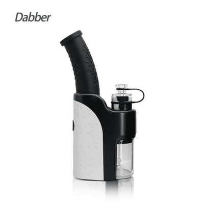 Black and white dab rig displayed on Waxmaid Electric Dab Rig for Efficient Dabbing