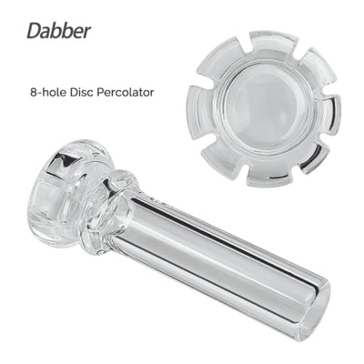Clear glass percolator in Waxmaid Electric Dab Rig for efficient dabbing and smooth hits