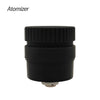 Black cylindrical Waxmaid Ares Quartz atomizer with ribbed top cap and base connector