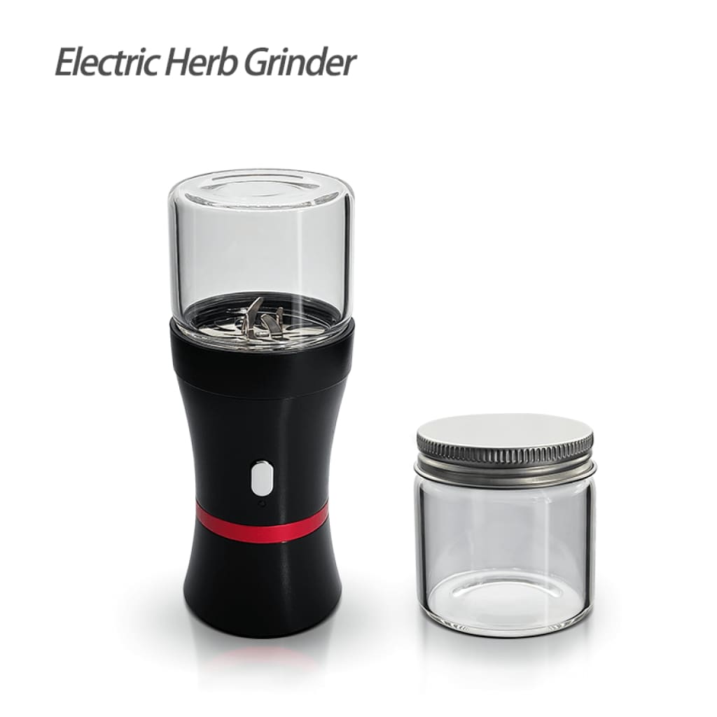 Electric herb grinder with hard metal stainless blades and USB charging