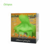 Green Waxmaid Octopus Silicone Dab Container with Glass Jar, Packaged in Retail Box