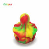 Waxmaid Octopus Silicone Dab Container in vibrant red, yellow, and green hues