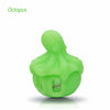 Waxmaid Octopus Silicone Dab Container with Inner Glass Jar; octopus-shaped and bright green