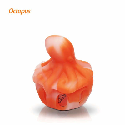Waxmaid Octopus Silicone Dab Container with Glass Jar - Octopus Silicone Concentrate Holder