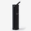 Black cylindrical vaporizer ’Starry X Max’ featuring ceramic zirconia mouthpiece and haptic feedback