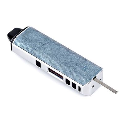 Xvape Aria: Premium Dry Herb & Concentrate Vaporizer with metallic body and blue panel