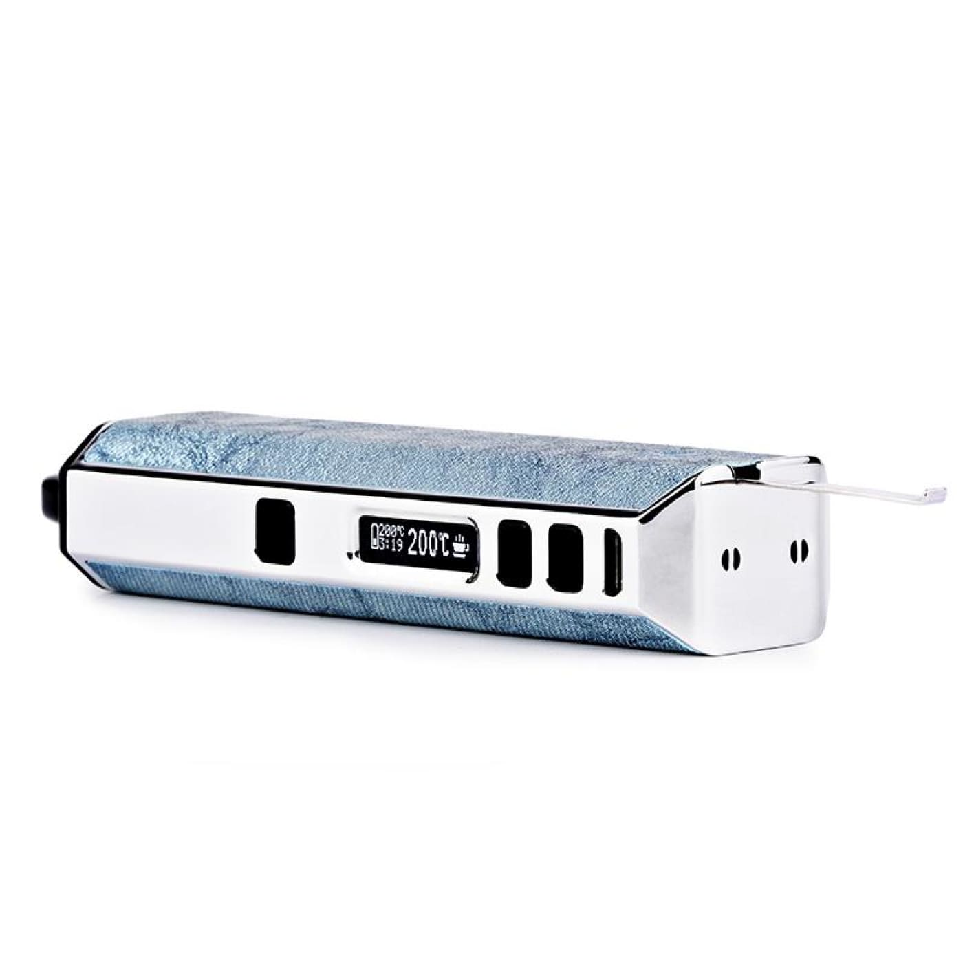 Xvape Aria dry herb & concentrate vaporizer with digital display and textured blue exterior