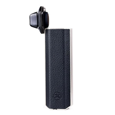 Xvape Aria: Leather-covered dry herb & concentrate vaporizer with attached earbud