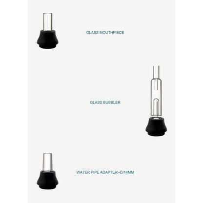 Duxvape V2 Pro clear glass mouthpiece with black rubber base