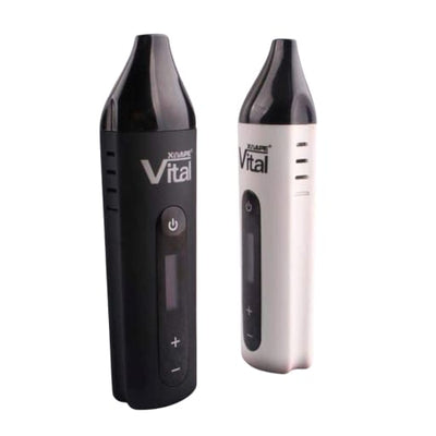 Xvape Vital dry herb vaporizer with ceramic chamber and bubbler attachment