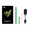 Yocan Evolve c Vape Pen Starter Kit With Green Vaporizer, Accessories, And Packaging