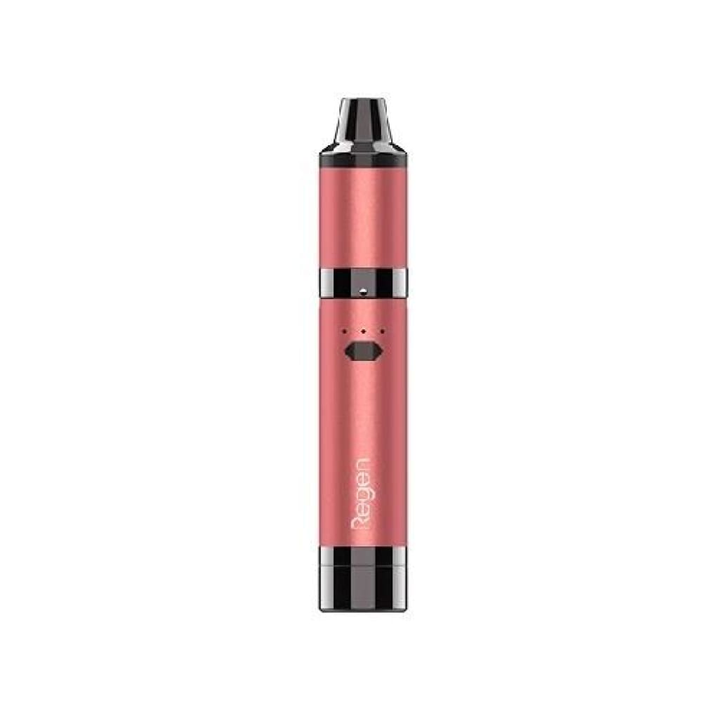 Pink Yocan Regen Wax Vaporizer with Triple Quartz Coil and Integrated Silicone Jar