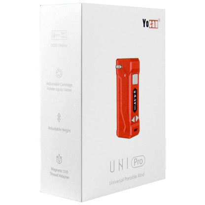 Yocan Uni Pro: Red universal portable mod with OLED screen and buttons